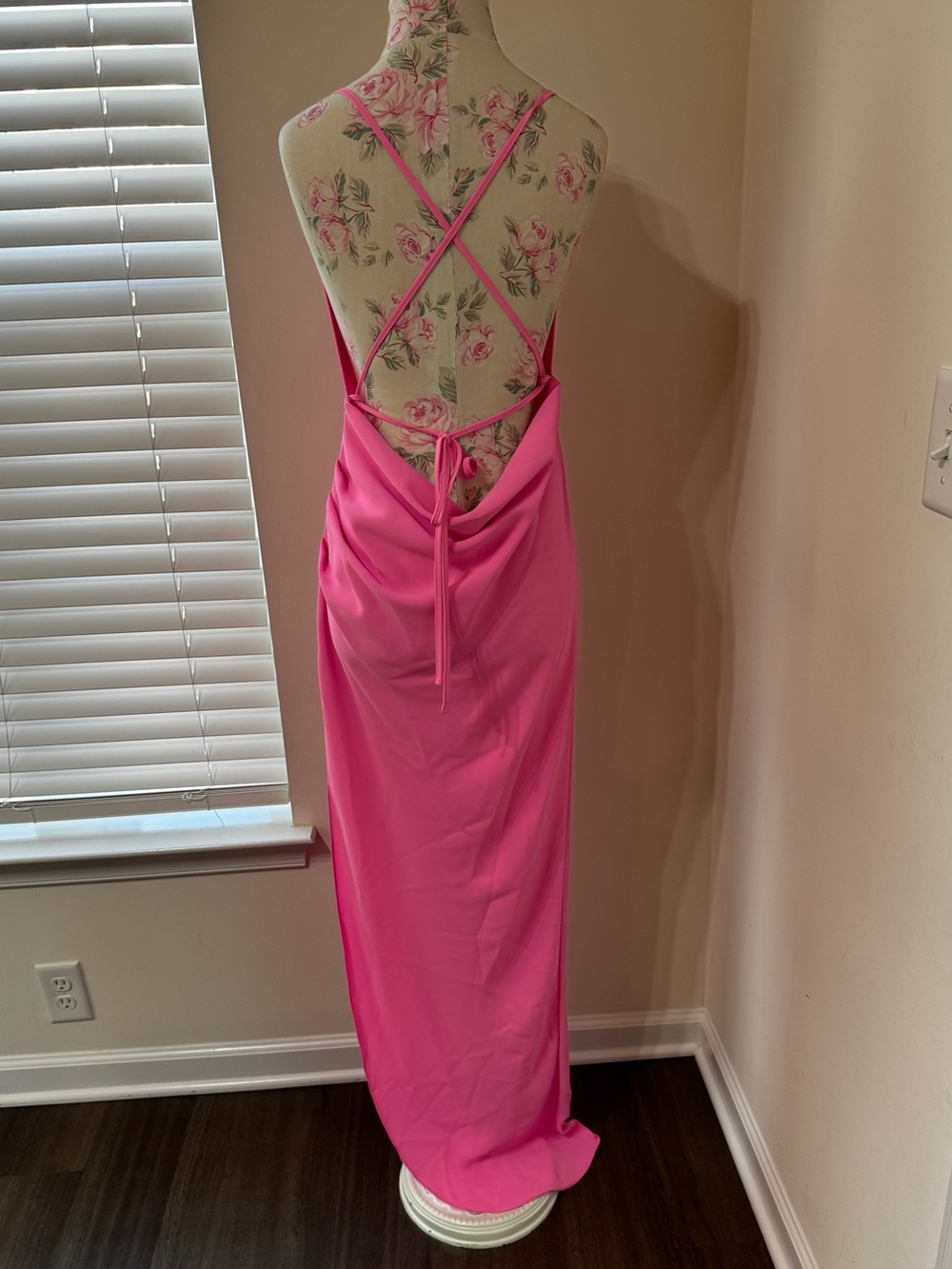 Like New 💖Amanda Uprichard Pink Open-Back Maxi Slip Dress